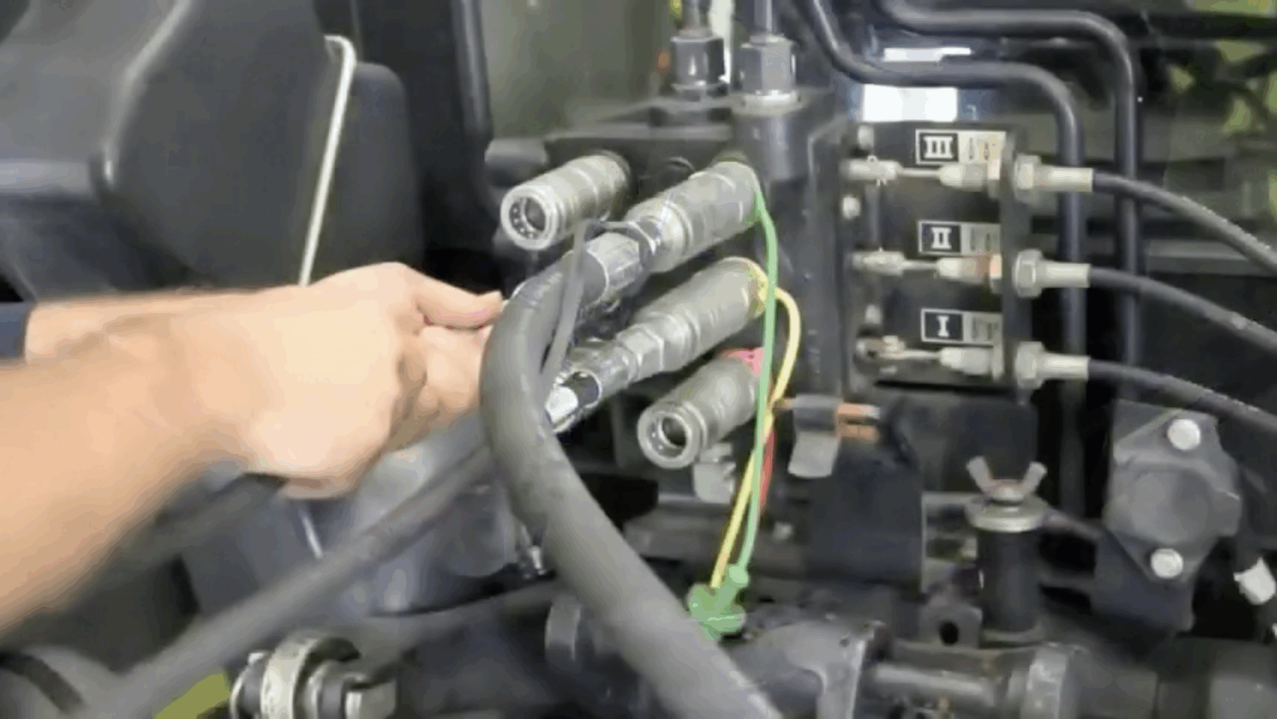 #1 Make sure the hoses are secure.