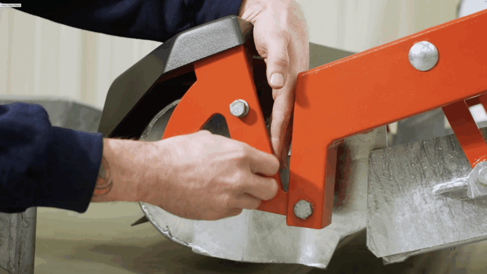 #1 Remove the screws by the beater bar on both sides of the Sand Man.