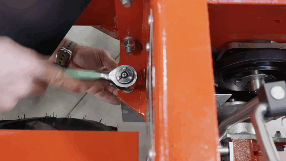 #11 Reposition the belt guard.
