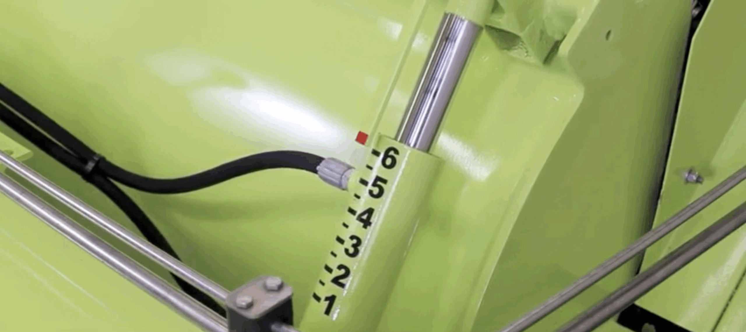 #3 Number 6 on the cylinder means the Moldboard is at its highest and the deepest clean.
