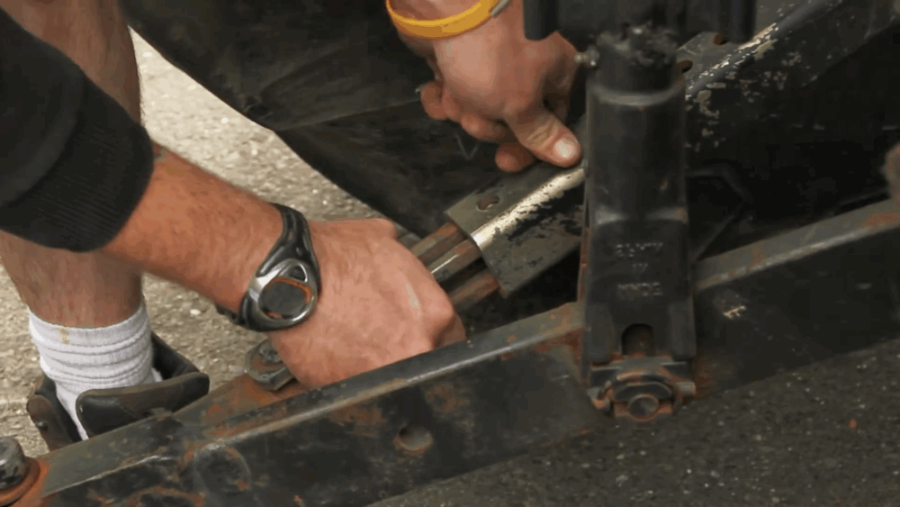 #3 Refasten hitch arms.