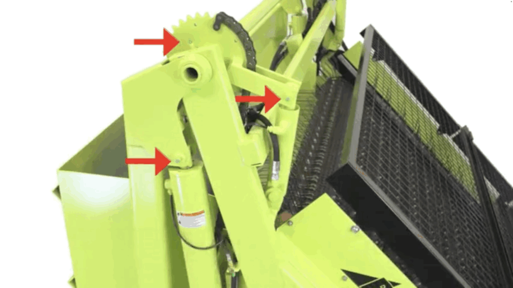 #5 Grease the additional pivot points approximately every month. No other lubrication is required for the Surf Rake’s proper functioning.