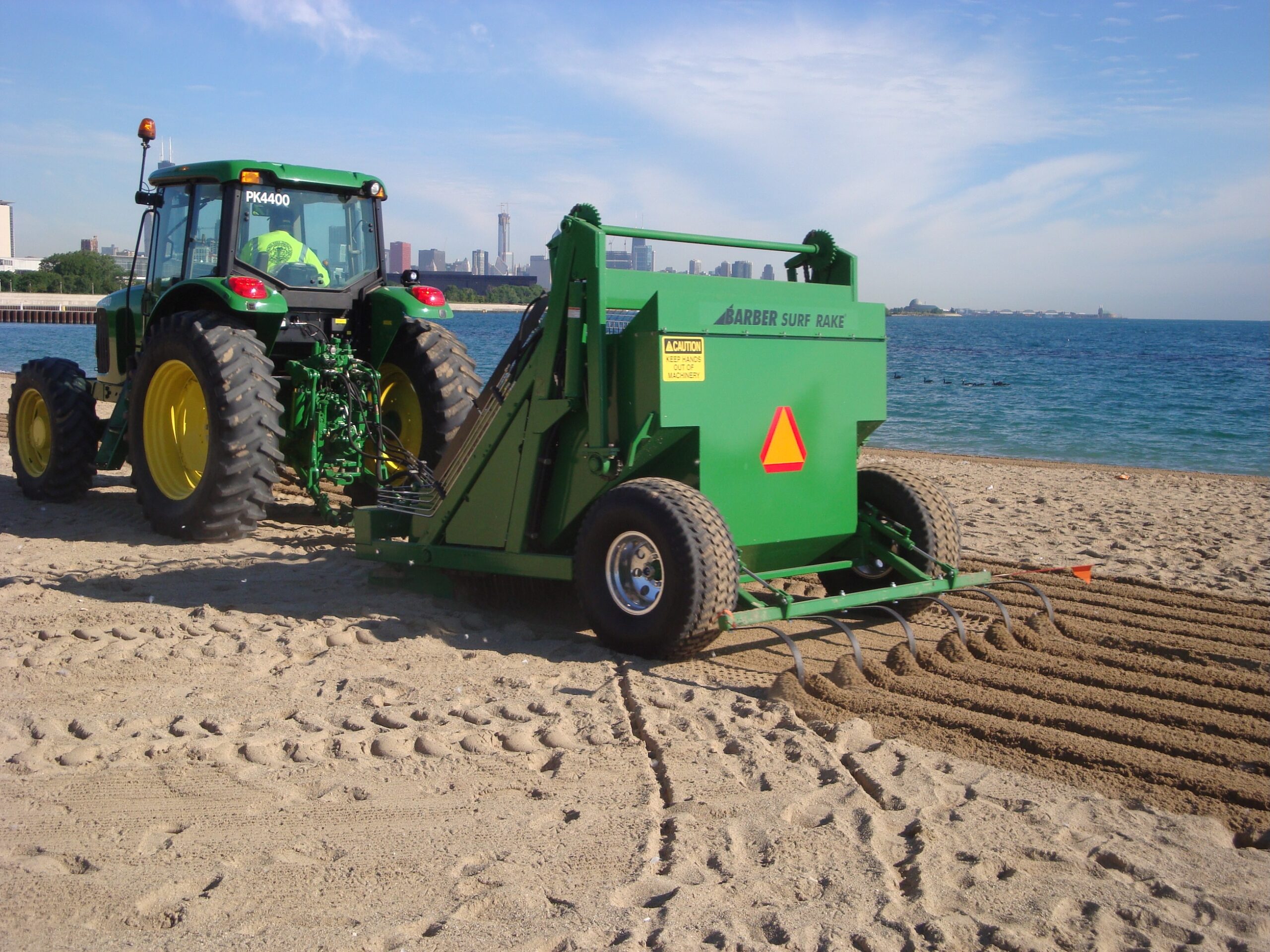 rake for reducing bacteria in sand