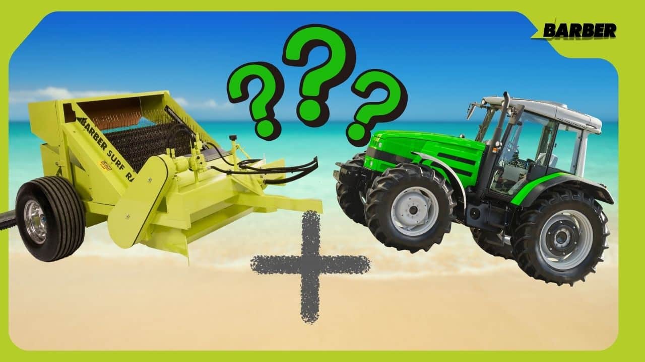 which tractor should you pair with a beach cleaner graphic