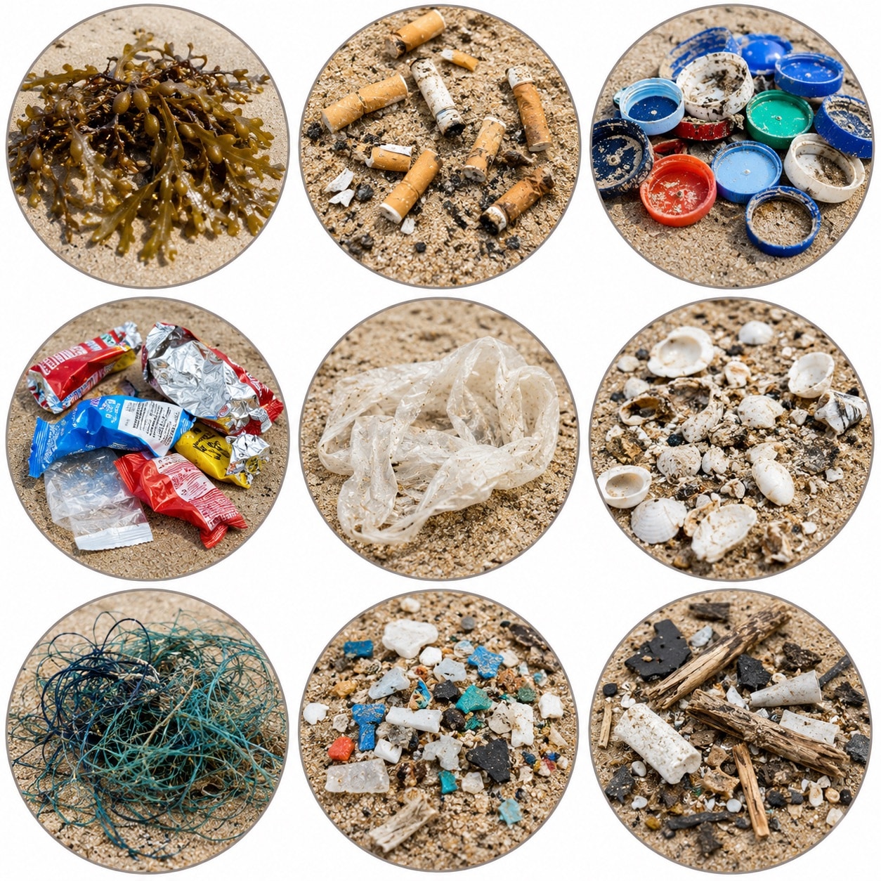 beach cleaning machine debris types