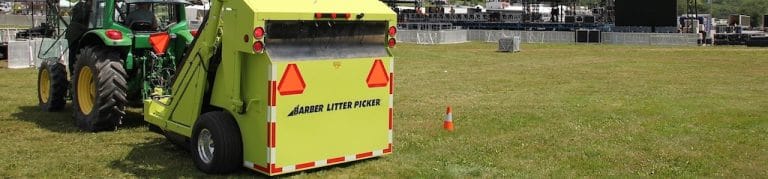 concert trash litter pickup machine nav icon