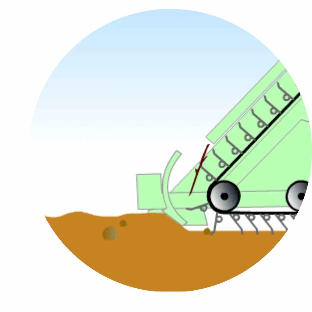 turf rake moldboard leveling soil diagram