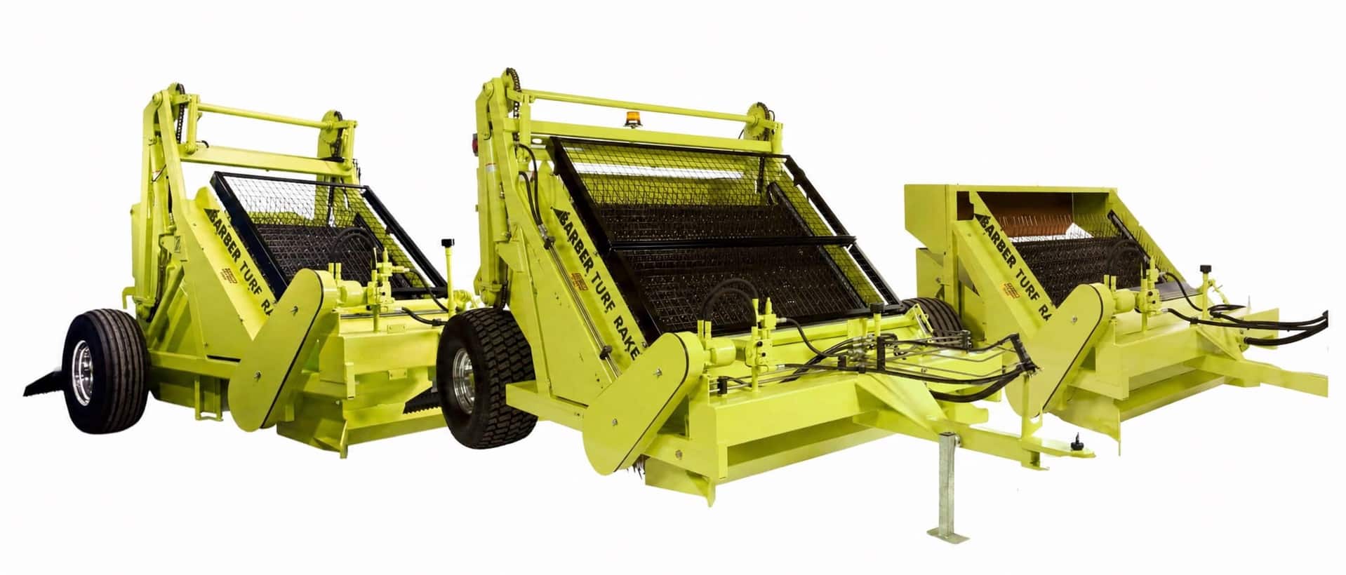 TURF RAKE stone picker model lineup